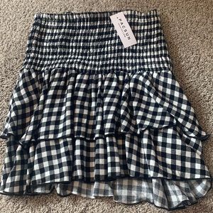 black and white top or skirt